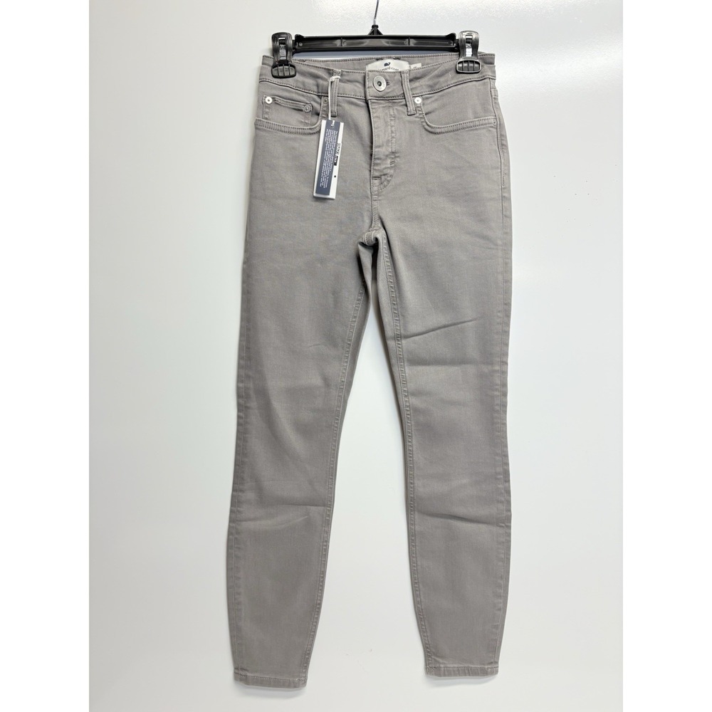 Vineyard Vines Jeans Women's Size 25/00Anchor Gray Jamie High-Rise Skny NEW $178